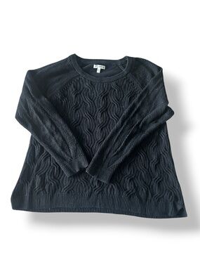[Sonoma] Black Cable Knit Sweater
